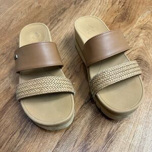 Reef Cushion Vista Hi Sandals – Women’s Size 9 – Natural/Braid